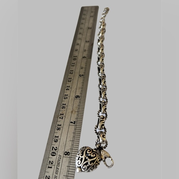 Brighton Bibi Heart Bracelet Silver Plated with beautiful heart charm. - Picture 4 of 5